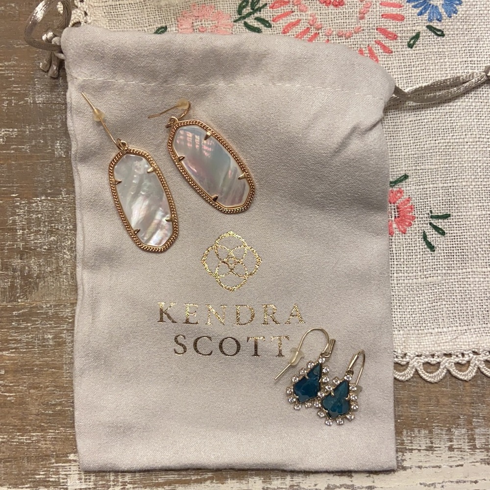 Two pairs of Kendra Scott earrings